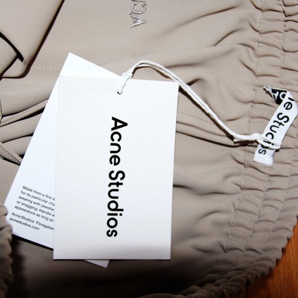 BNWT SS24 ACNE STUDIOS ULTRA WIDE LEG FLOWY PANTS 50 - Picture 8 of 9